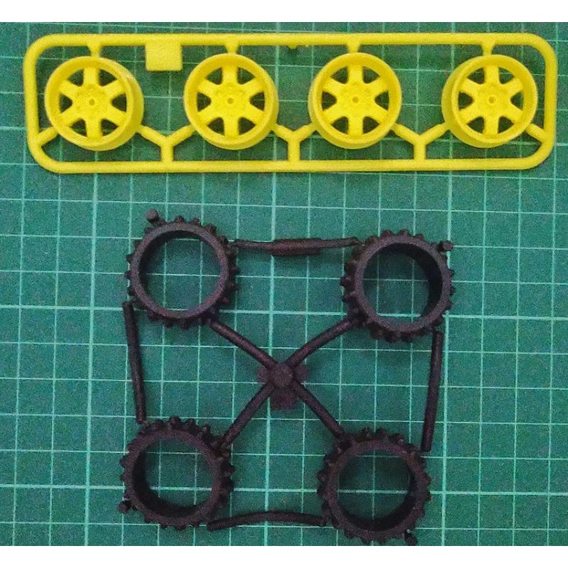 Tamiya Large Diameter Wheels (6spokes) with Spiked tires TE37 Shopee Philippines