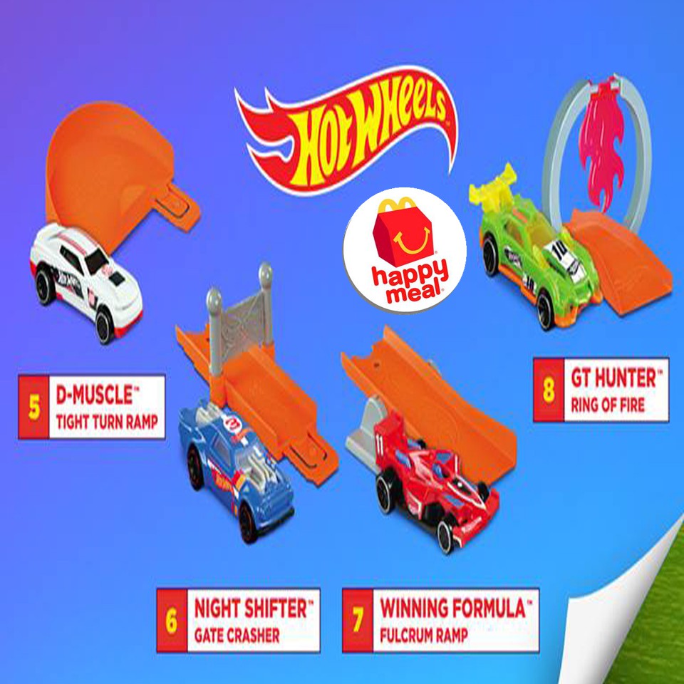 Brand New in Sealed Package McDonalds 2019 Hot Wheels Happy Meal Toy 