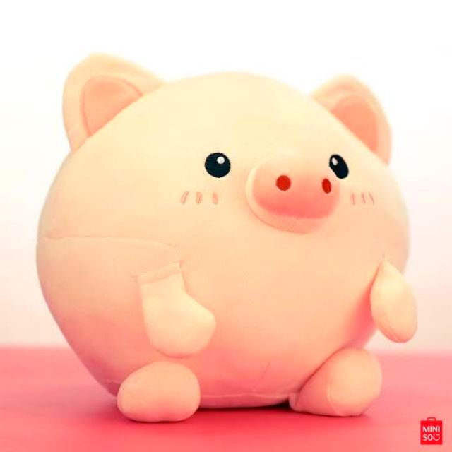 pig stuffed toy miniso