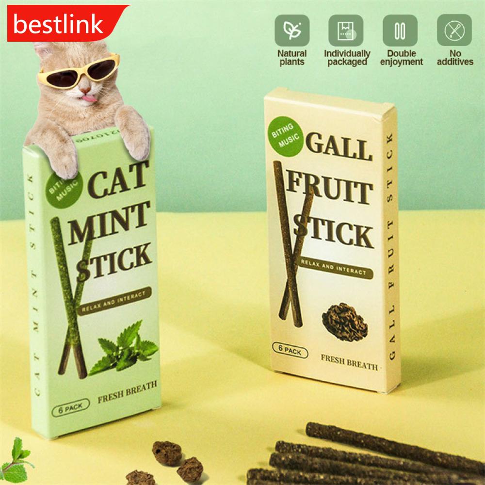 BESTLINK 6 Sticks/Box Cat Chewing Toys 100% Natural Silver Vine Catnip Toys Sticks Kittens Teeth Cleaning Stick F1U4 #1