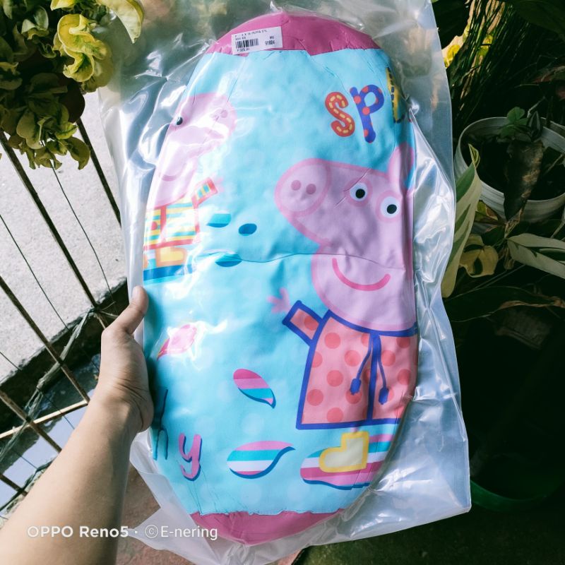 (ENERING) DAKKI GIFTABLE PEPPA PIG KIDDIE BOLSTER/ HOTDOG PILLOW FOR