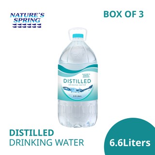 Nature's Spring Distilled Water 6.6 Liters | Shopee ...