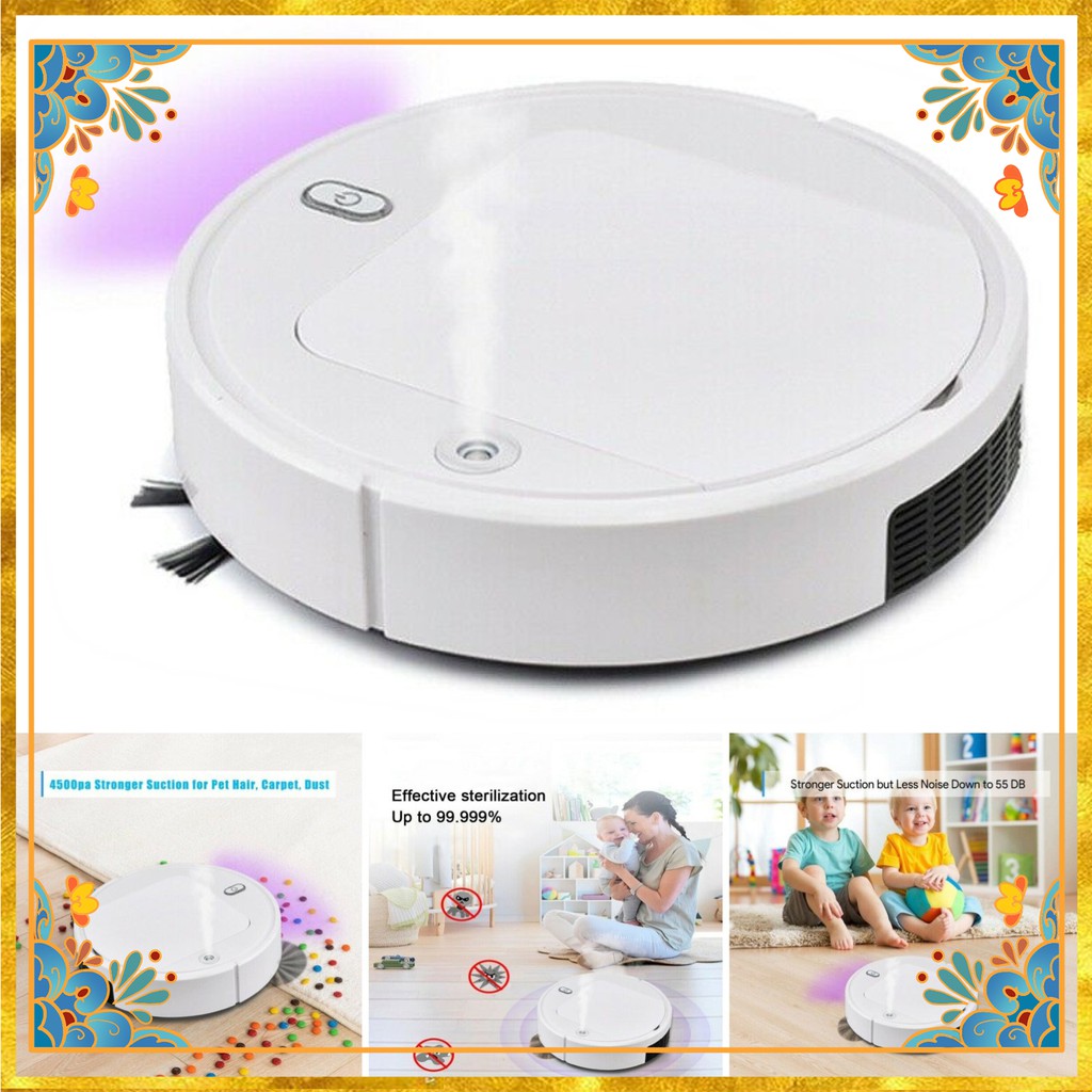 UV Sterilization Sprayer Robot Smart Sweeping Vacuum Cleaner Floor Dust