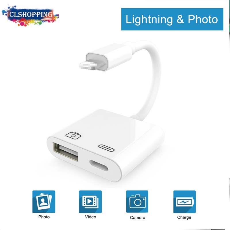 lightnig to usb Adapter, USB Camera Adapter for iPhone, for iPad USB