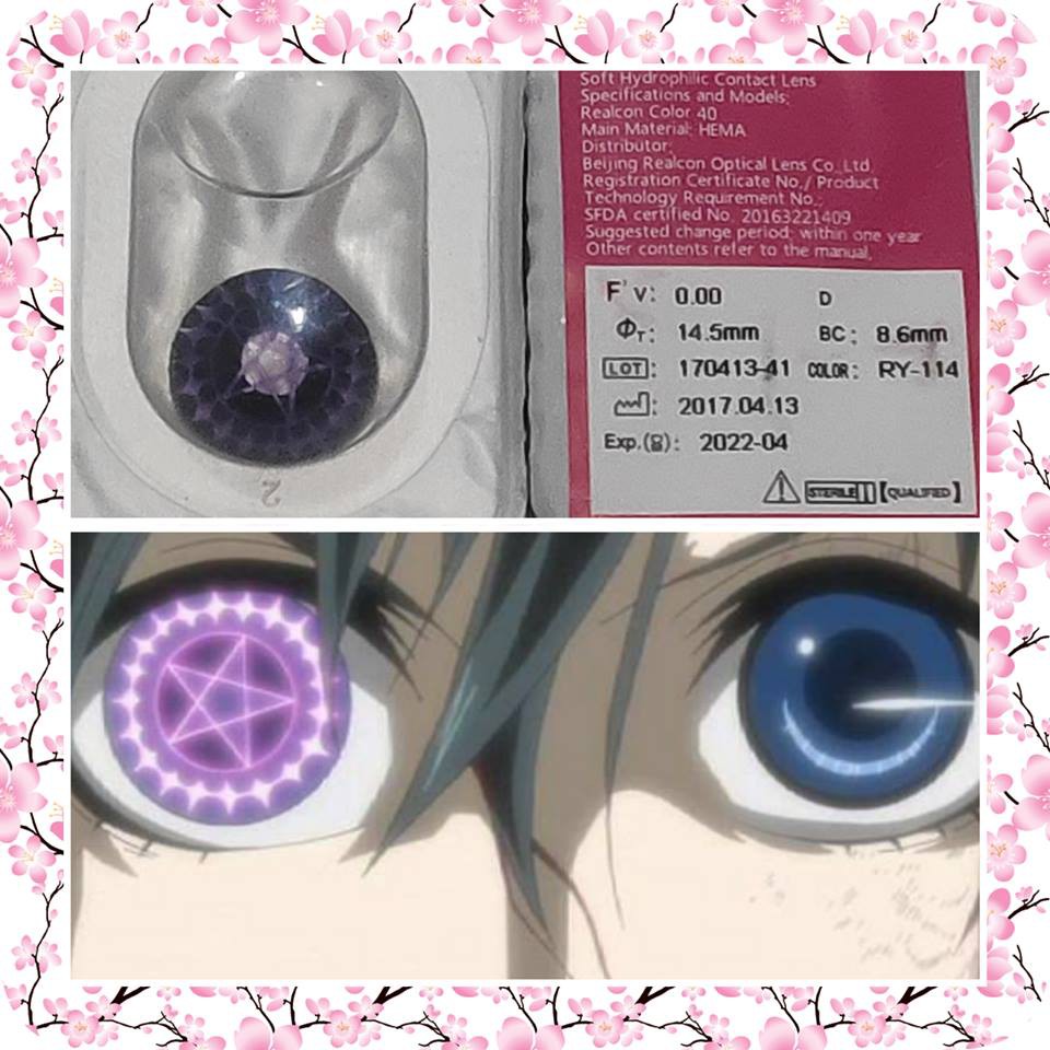 black butler cosplay ciel contacts