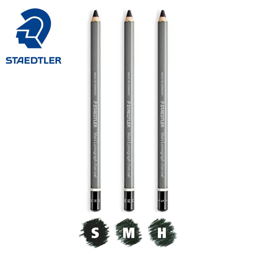 Staedtler Mars Lumograph Charcoal Pencil (HB, 2B, 4B, 6B, 7B & 8B ...