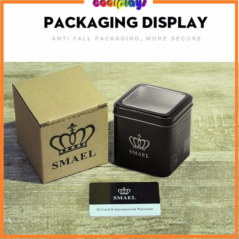 Big Sale Smael Brand Original Watch Box Sport Men Watch Metal Box Male Clock Led Digital Watch Box Shopee Philippines