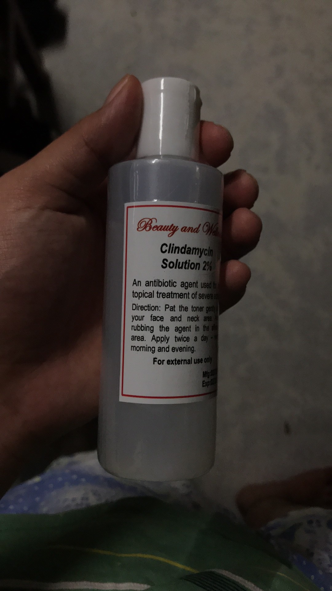 clindamycin solution toner