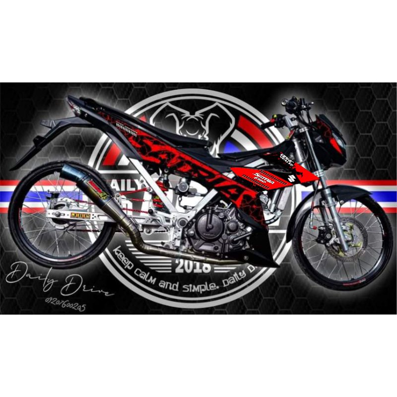 Suzuki Raider 150 Fi Decal Sticker (Satria Design) Shopee Philippines