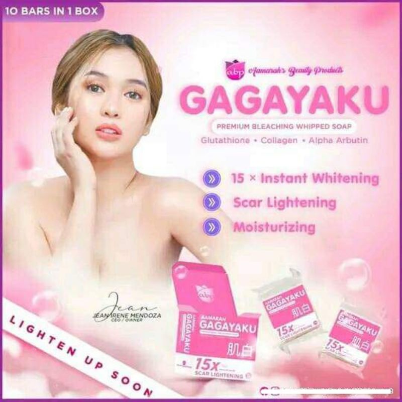 Aamarah GAGAYAKU Premium Bleaching Whipped Soap 15x SCAR LIGHTENING 