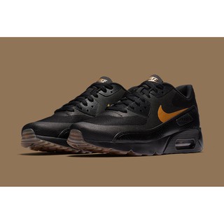 NIKE AIR MAX 90 ULTRA 2.0 ESSENTIAL (BlackGold) | Shopee Nike Air Max 90 Ultra Essential Black White Gum | Life style
