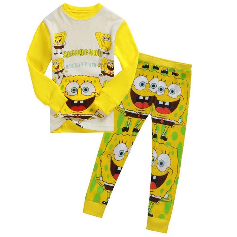 SpongeBob SquarePants Pajamas Boys Kids Cotton Clothes BU435 Shopee Philippines