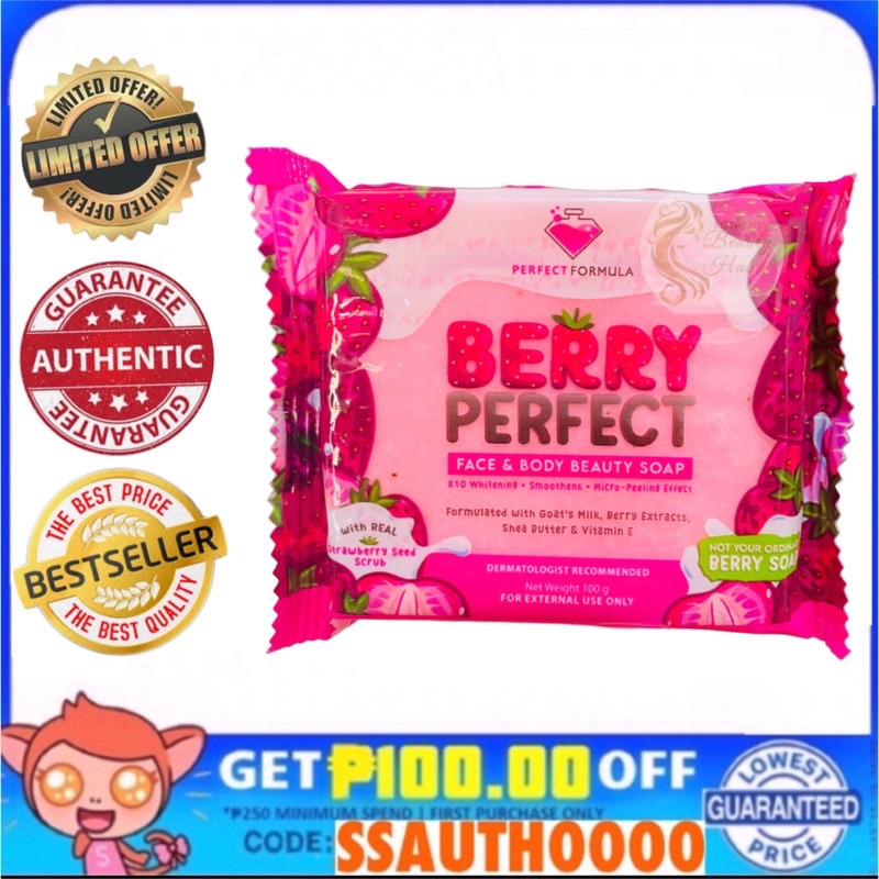 AUTHENTIC Perfect Formula BERRY PERFECT SOAP 100g Shopee Philippines