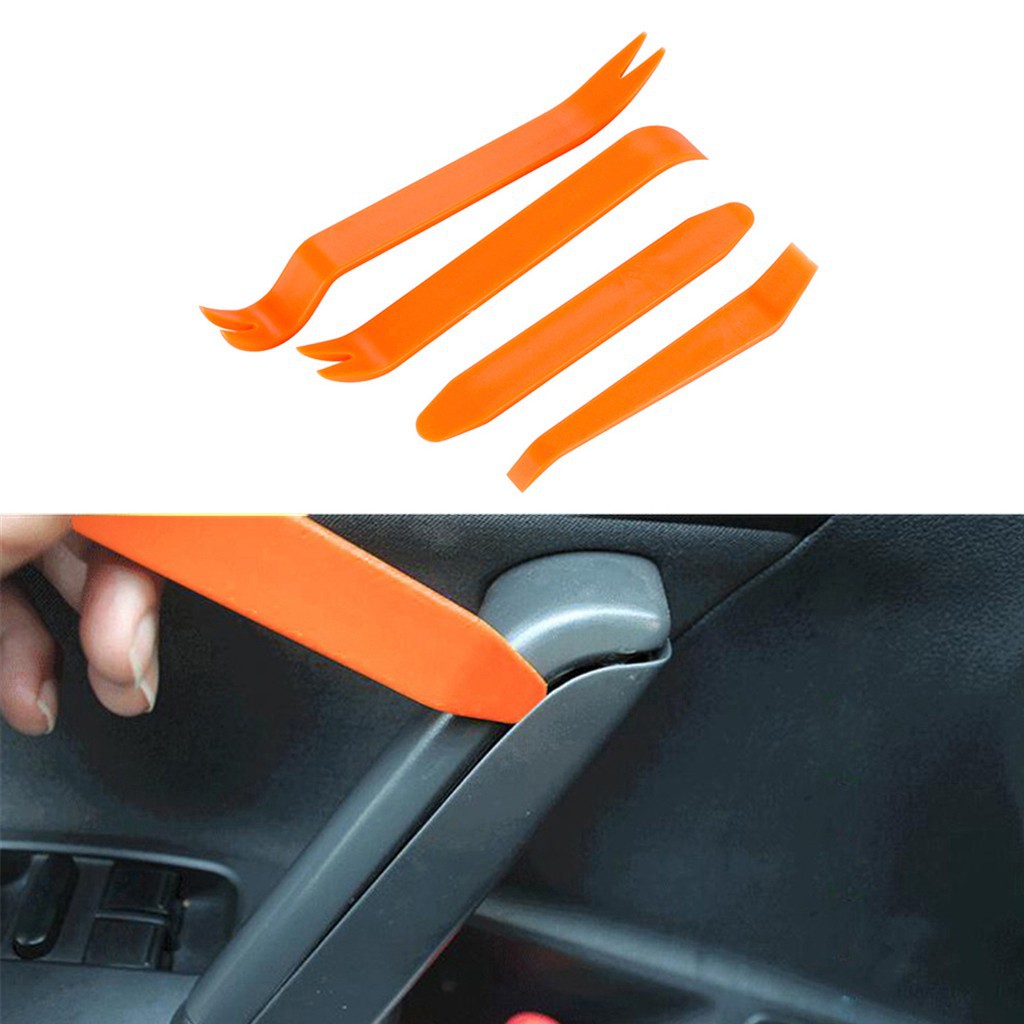 4pcs Portable Car Radio Panel Door Clip Trim Dash Audio Removal