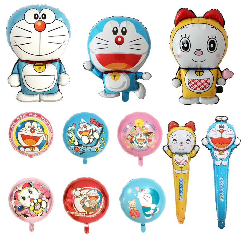 Cartoon Doraemon Foil balloons18 Inch Jingle Cat Globos Helium Balloon  Happy Birthday Party Decor Su | Shopee Philippines