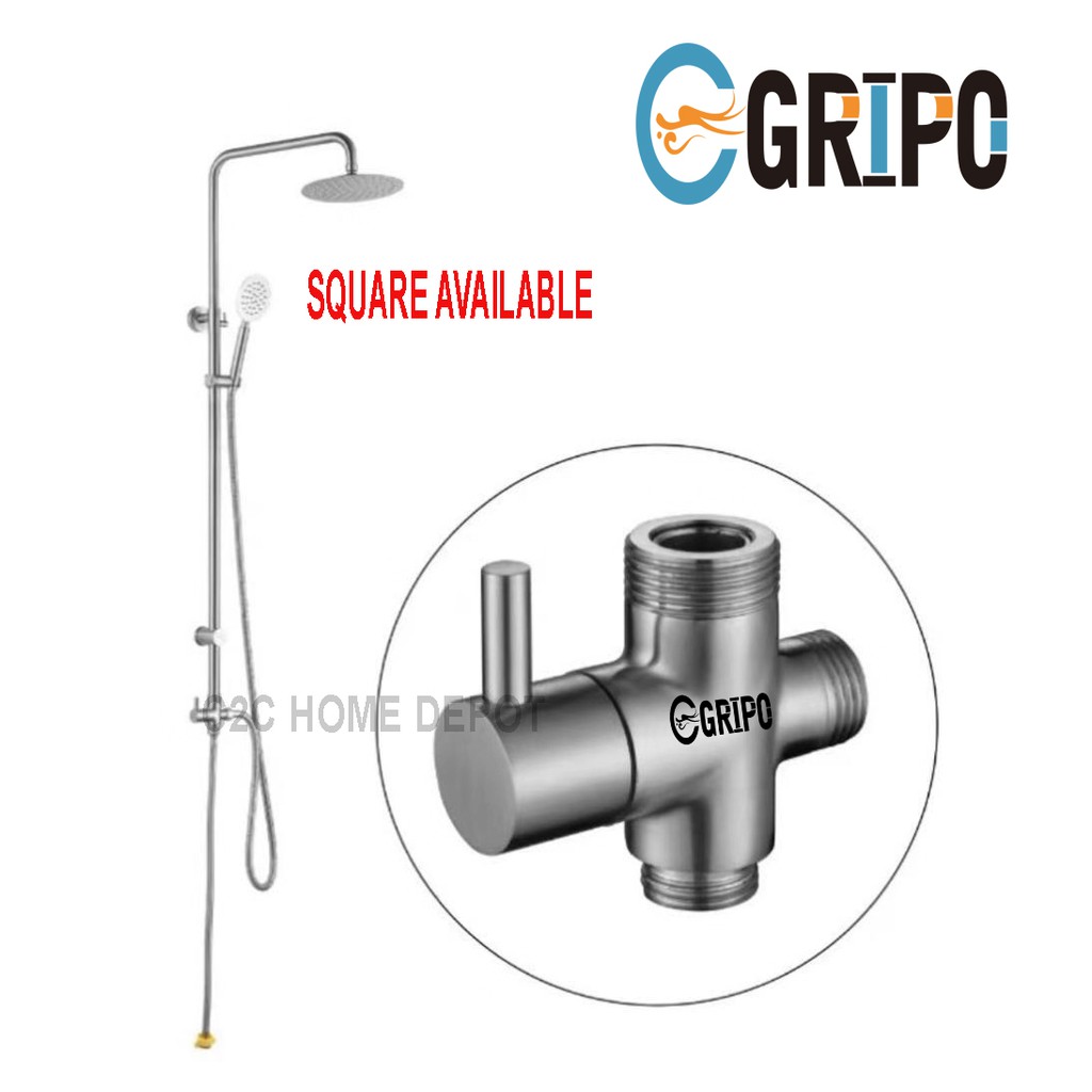 GRIPO NEW model sus 304 stainless shower set compatible for heaters