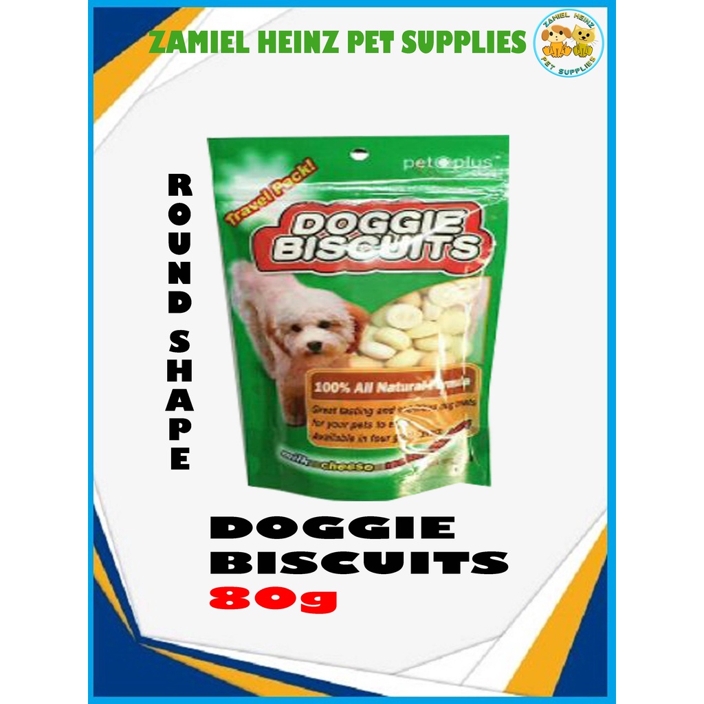 Pet Plus DOGGIE BISCUITS - Round Shape | 80g | Shopee Philippines
