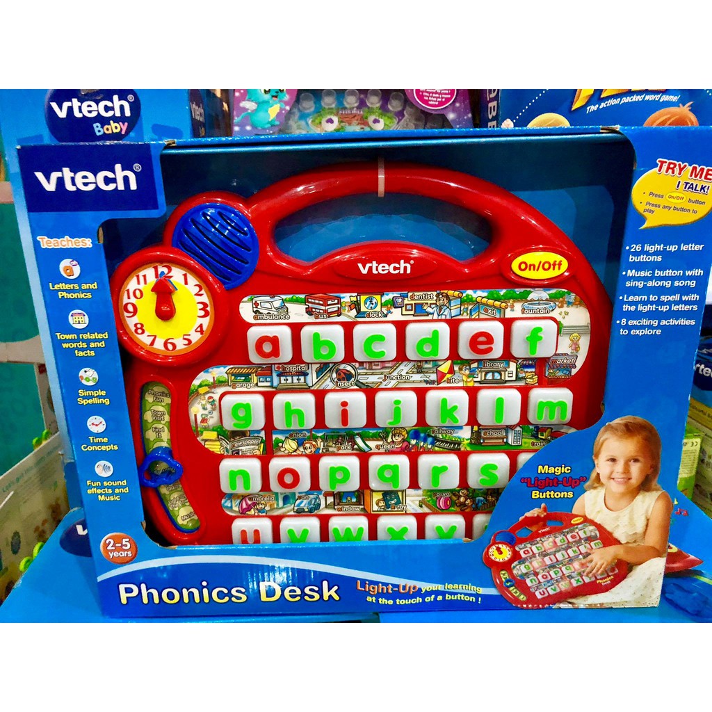 vtech alphabet desk with phonics