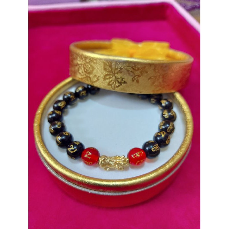 Piyao 24k Gold Legit Pawnable Lucky Charm Bracelet Shopee Philippines