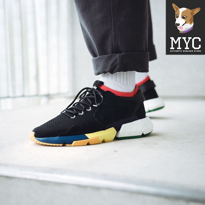 2colors Adidas Pod S3 1 X Slam Jam Joint Knitted Rainbow Bottom Runner Sneakers F Shopee Philippines