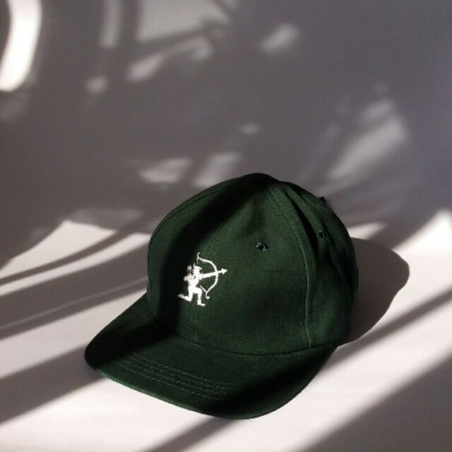 green sports cap