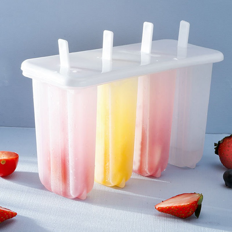 DIY Reusable Ice Cream Popsicle Molder With Stick Ice Tray Popsicle ...