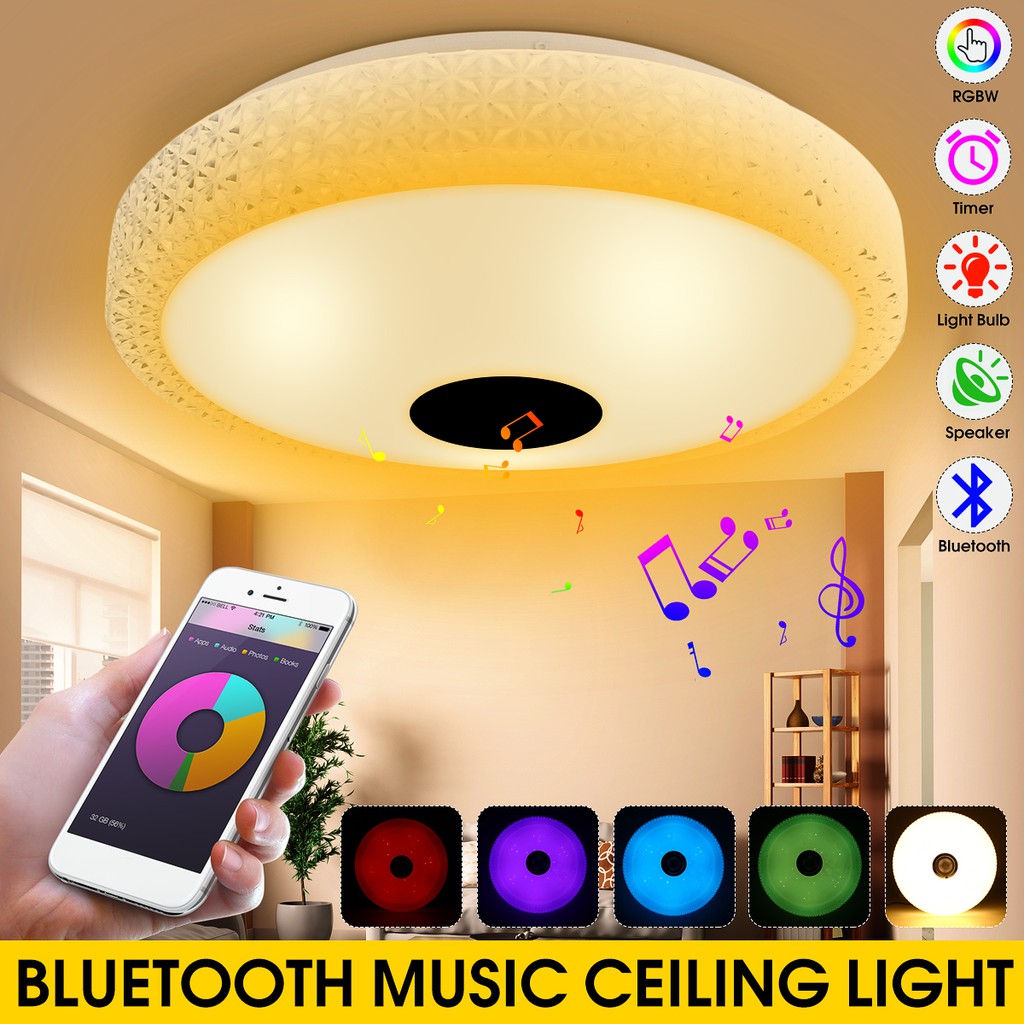 Bluetooth Music Ceiling Light 36led 30w Shopee Philippines