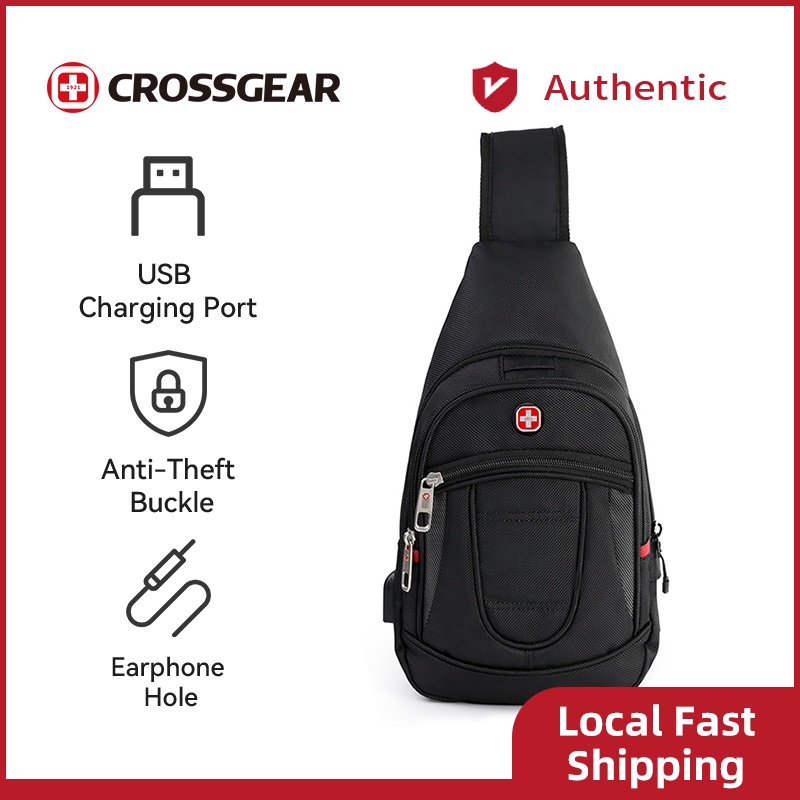 Crossgear Waterproof Chest/Waist Bag Shoulder Bag Travel Sling