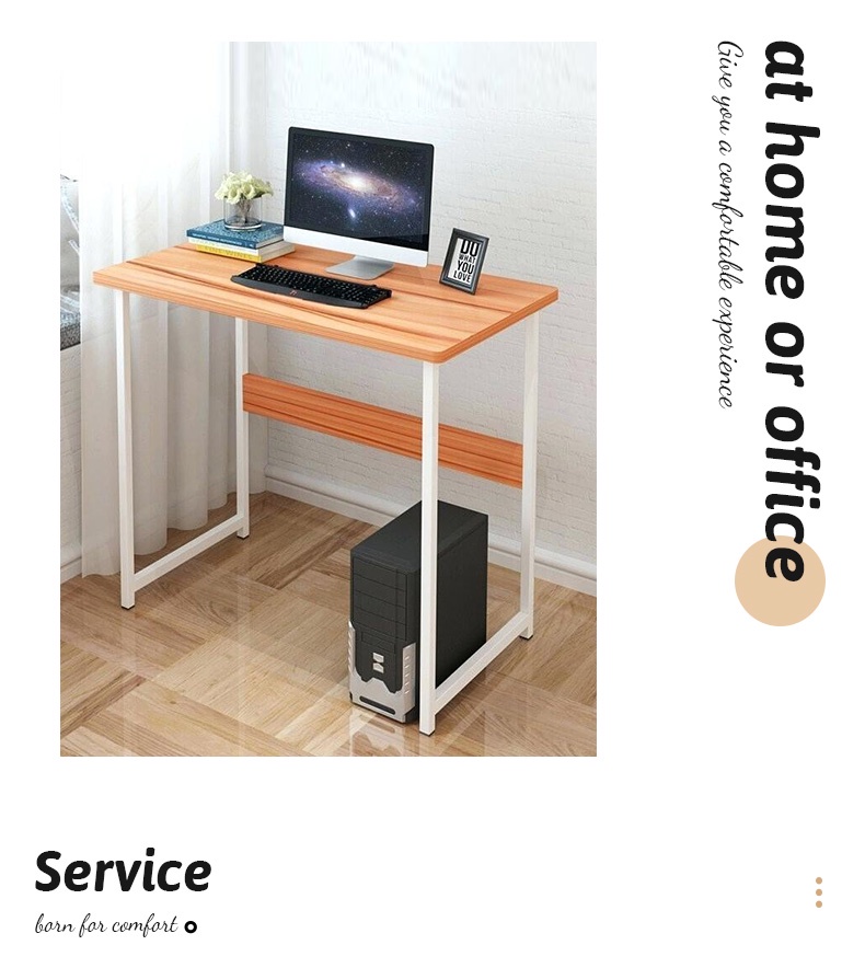 【longfatai】High quality modern minimalist computer desk solid wood