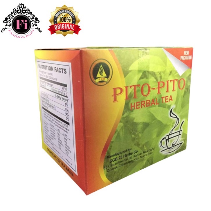 All Natural PitoPito Organic Tea 20's Shopee Philippines