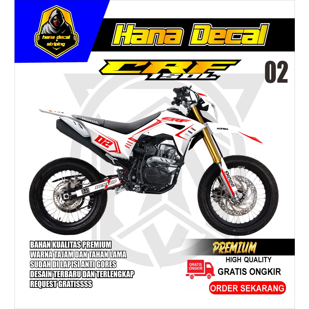 Crf 150L Fullbody Cross Motorcycle Sticker Decal CRF 150 L Design
