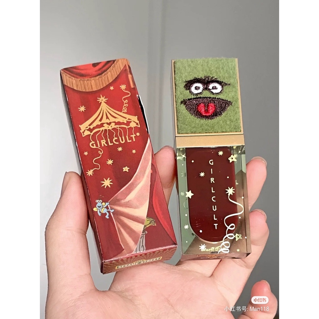 Ready Stock Girlcult Sesame Street Lip Glaze Frida Greedy Lip Cream Lip Mud