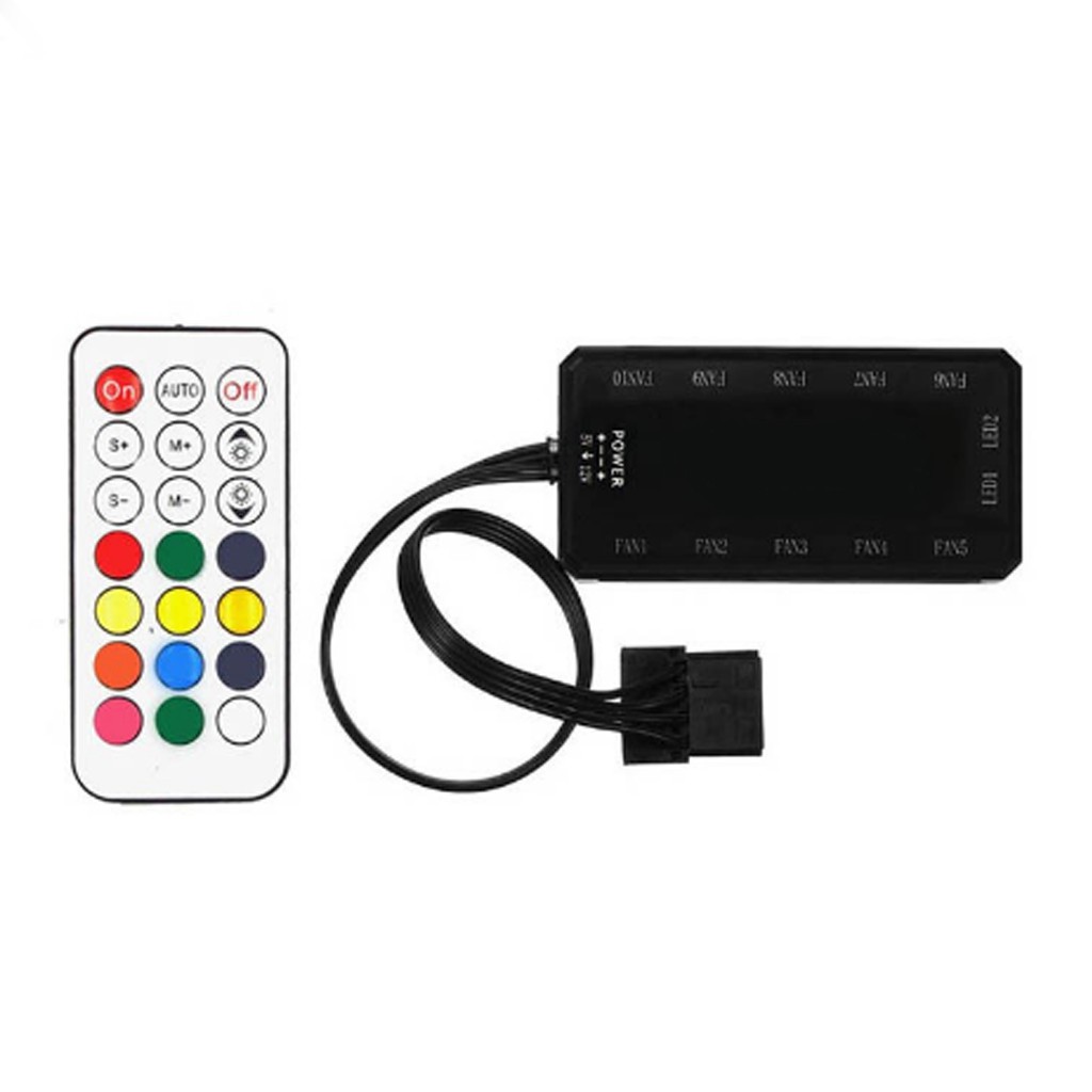 21key 6pin rgb cooling fan remote controller kit with lights Shopee
