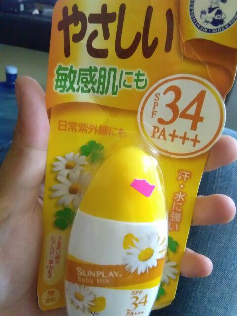 sunplay baby milk spf 34 pa