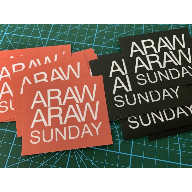 Araw Araw Sunday Sticker Shopee Philippines