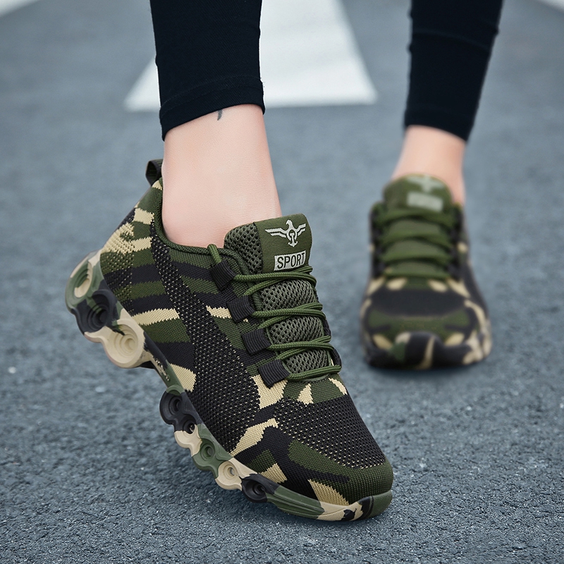 army green women sneakers