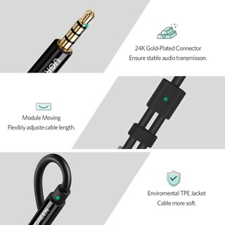 UGREEN 3.5mm Audio Splitter Cable For Computer Jack 3.5mm 1 Male to 2 Female Mic Y Splitter AUX Cable Headset #7