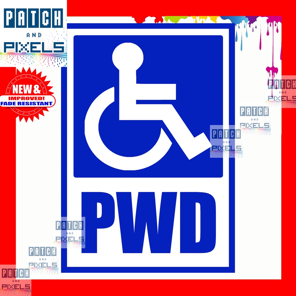 pwd-sign-priority-lane-laminated-pvc-sticker-metal-sheet-8x11-inches