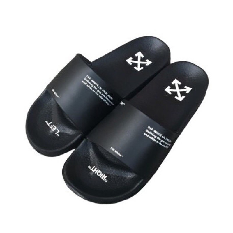 flip flops off white