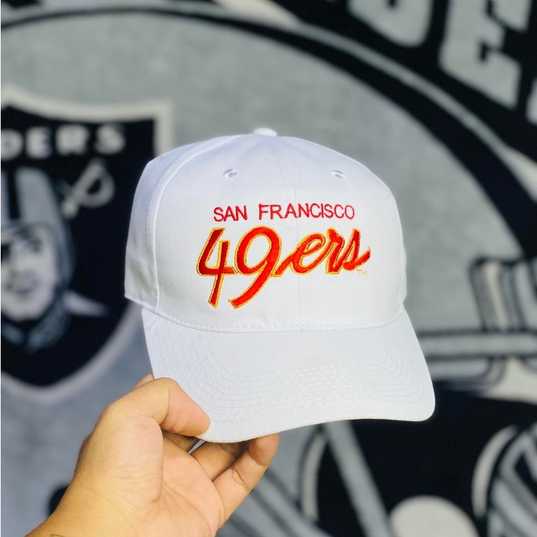 San Francisco 49Ers Double Line White Dome Customize Snapback Vintage Caps Sports Specialties