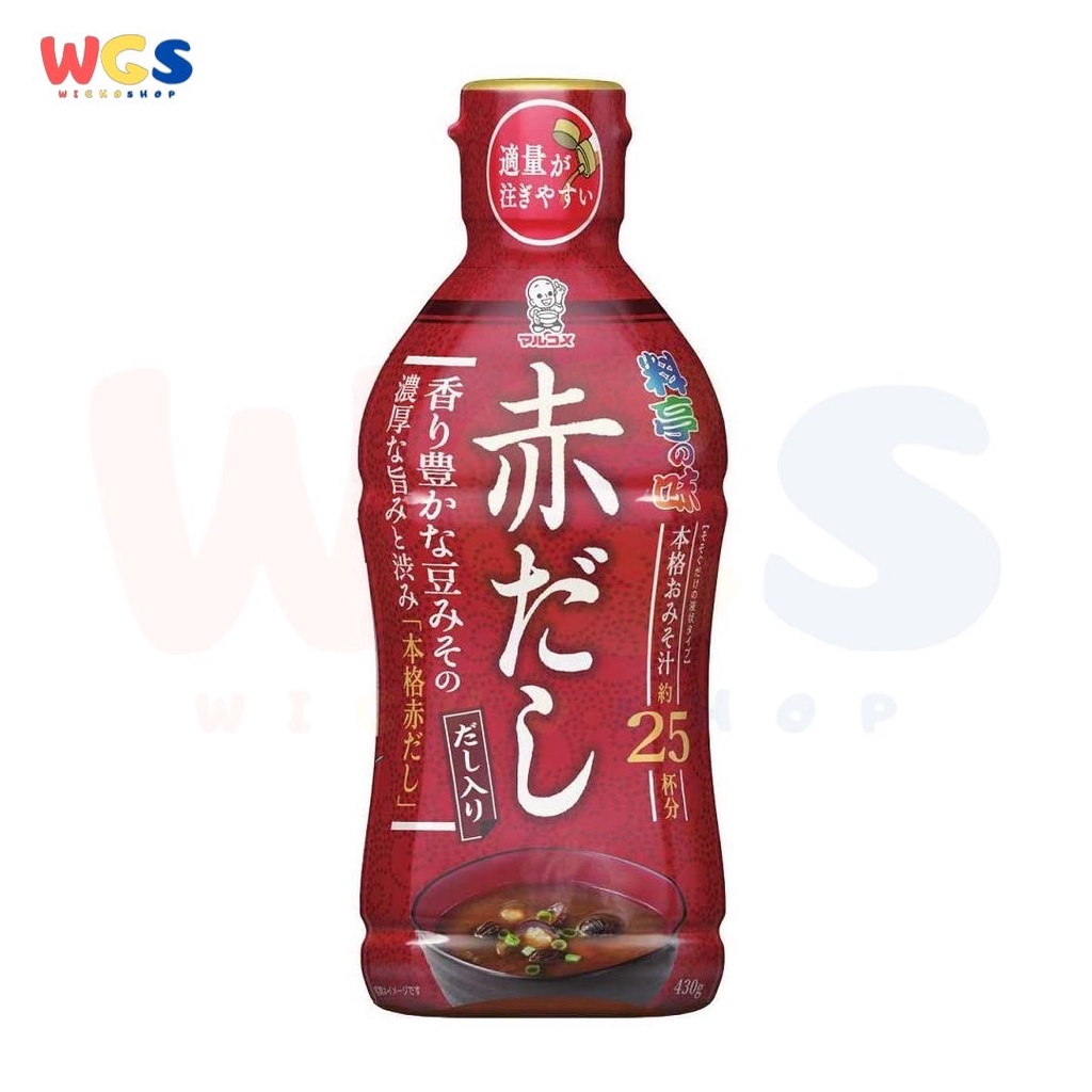 Marukome Liquid Miso Restaurant Flavor Red Miso Soup Dashi 430g