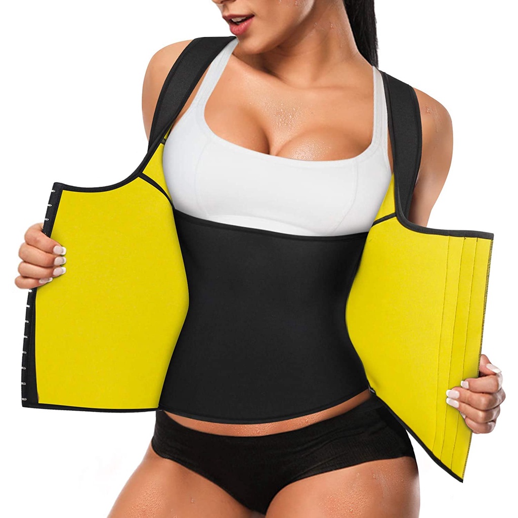 SHAPERIN Women Neoprene Sauna Sweat Waist Trainer Corset Tank Top Vest Slimming Body Shaper for Weight Loss 