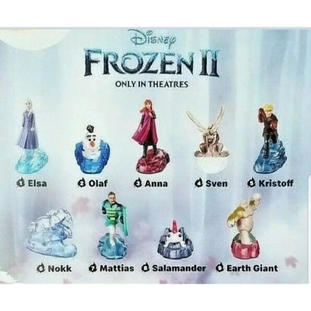 McDonalds Happy Meal Frozen 2 Complete Set of 9 Toys | Shopee Philippines