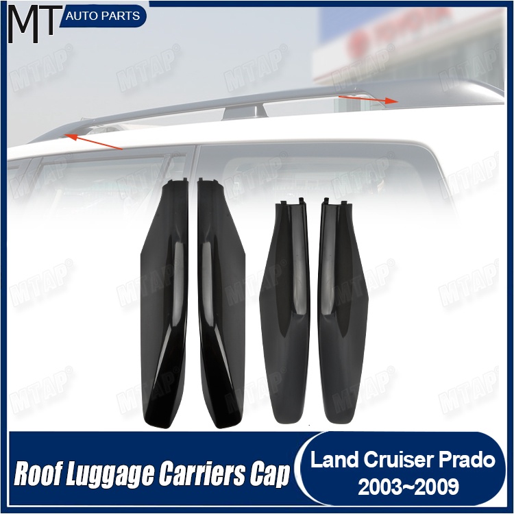 MTAP Roof Rack Rail Cap Roof Luggage Carriers Cover For Toyota Land Cruiser Prado LC120 FJ120