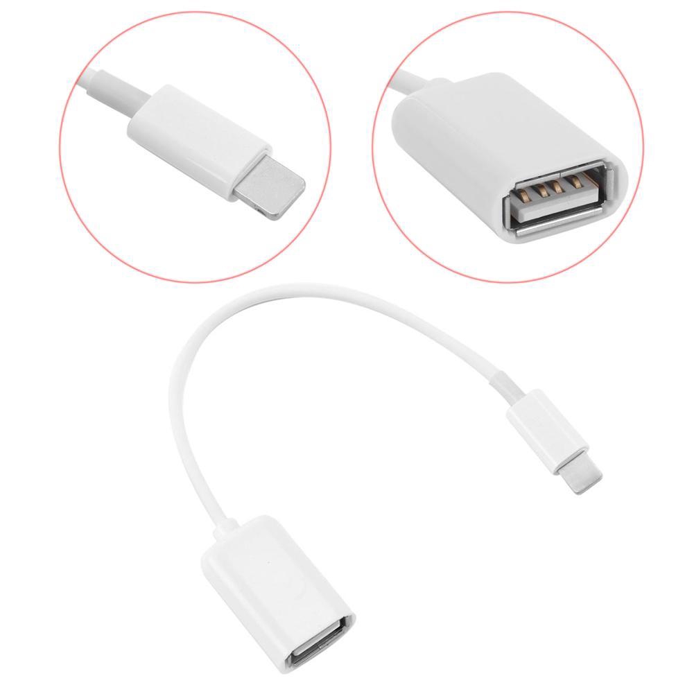 Apple Lightning to USB Female Camera Keyboard OTG Adapter Cable For