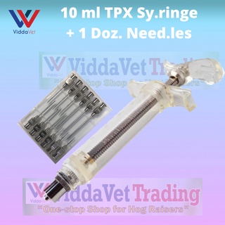 [SET] 10 ml Heavy duty syringe + 1 Dozen Assorted Stainless Needle - Hiringgilya at Karayom VIDDAVET