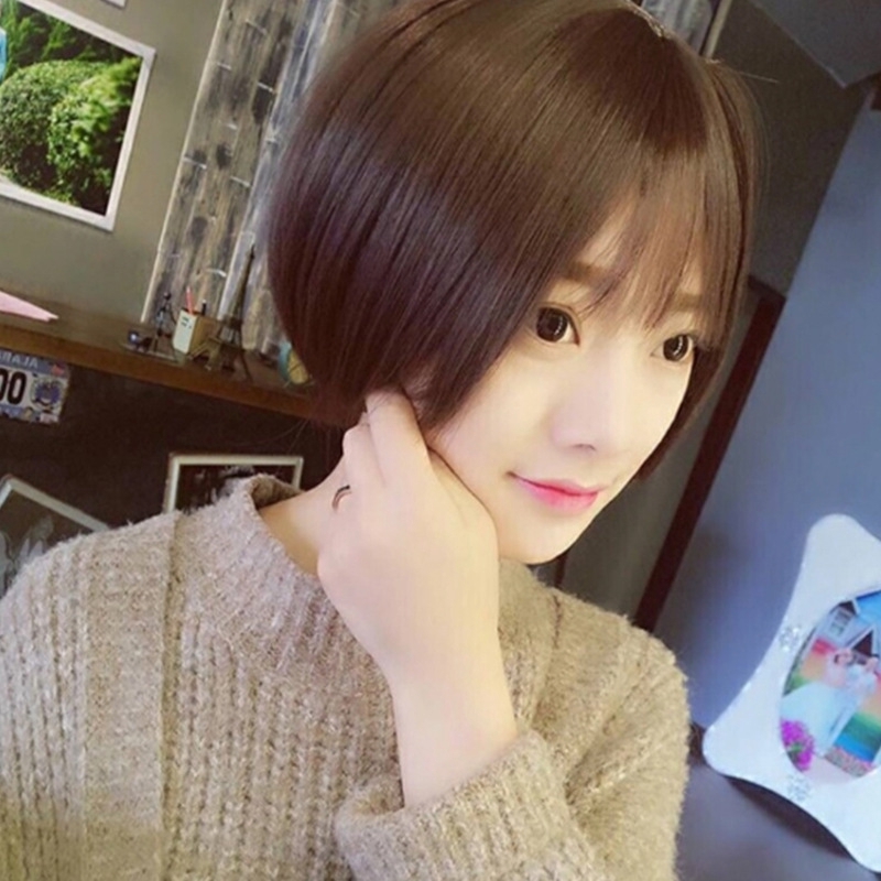 Japan Stylesimulation Hair Straight Short Hair Wave Head Wig