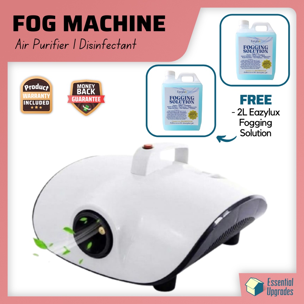 1200 watts Fog Machine Disinfectant for Home FREE 2L FOGGING SOLUTION