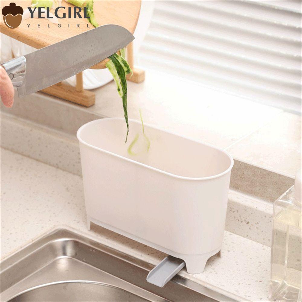 Kitchen Sink Waste Bin Food Residue Filter Box Separate Wet Dry Anti