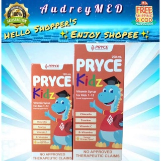 PRYCE KIDZ syrup (Vitamin C + B + Taurine) 120mL / 250mL Syrup for kids